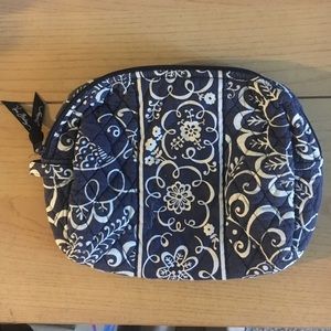 Very Bradley Blue/White Large Cosmetic Bag