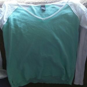 Empire long sleeve thermal like fabric