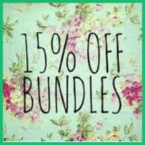 15% Bundle Sale 😃 !!!