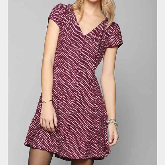 BOG Collective Button-up swing dress