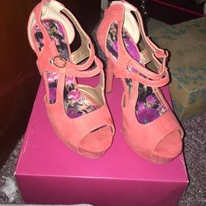 Coral Pink Heels