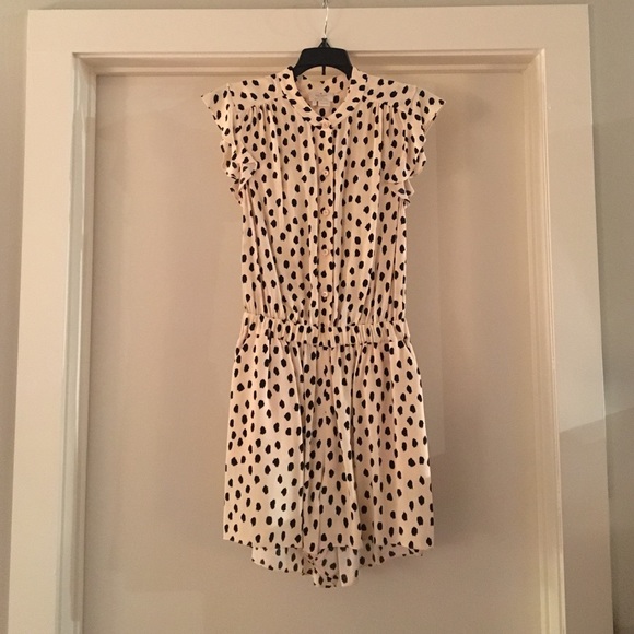 🍾🥂HP🥂🍾 Kate spade leopard dot crepe romper