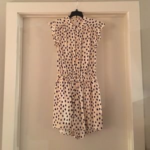 🍾🥂HP🥂🍾 Kate spade leopard dot crepe romper