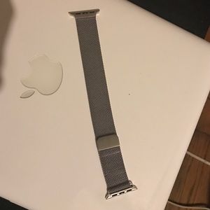 Silver Apple Watch Band