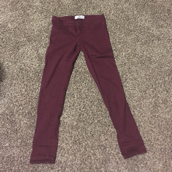 Hollister cranberry jeggings