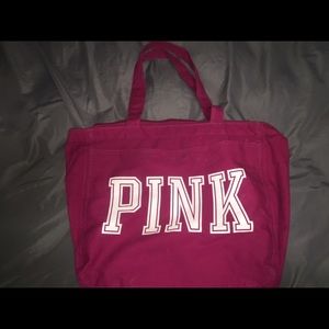 victoria's secret burgundy bag