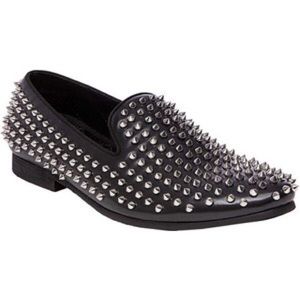 Steve Madden black studded loafer