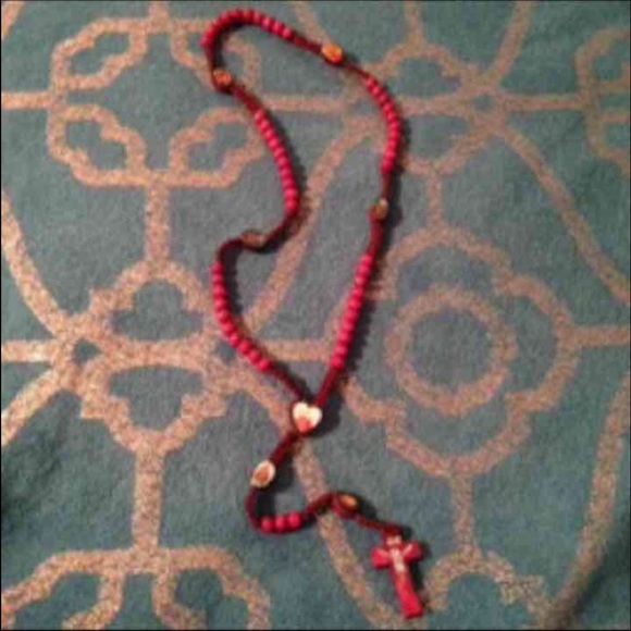 Jewelry - BRAND NEW Cherrywood Red Wooden Rosary Jewelry - BRAND NEW Cherrywood Red Wooden Rosary