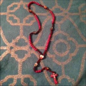 Jewelry - BRAND NEW Cherrywood Red Wooden Rosary Jewelry - BRAND NEW Cherrywood Red Wooden Rosary