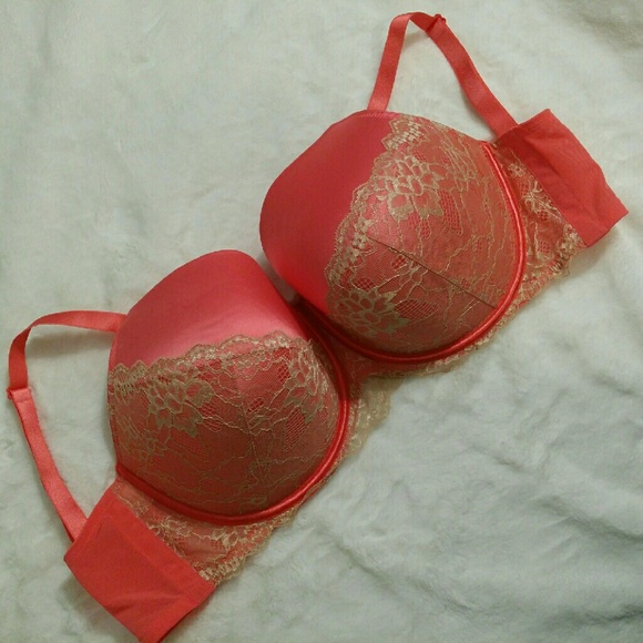 $ SALE! Cacique Pink Gold Lace Pushup Bra 42G G