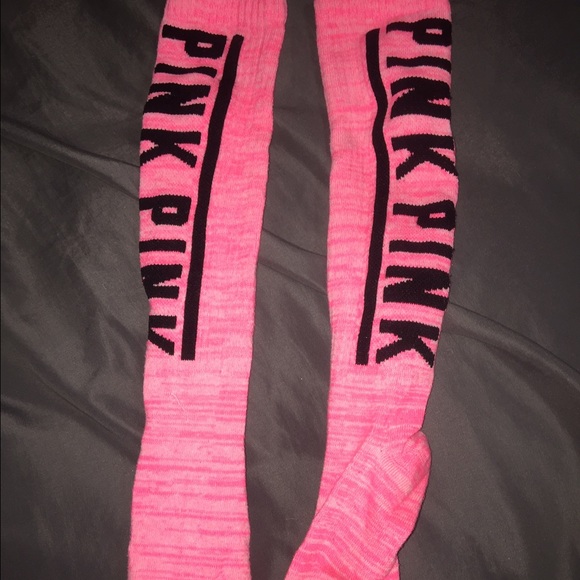 vs pink long socks