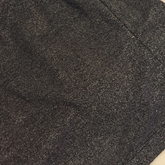 BLACK AND SLIVER GLITTERING โจ SKIRT SZ LARGE ๐ซ - Picture 2 of 4