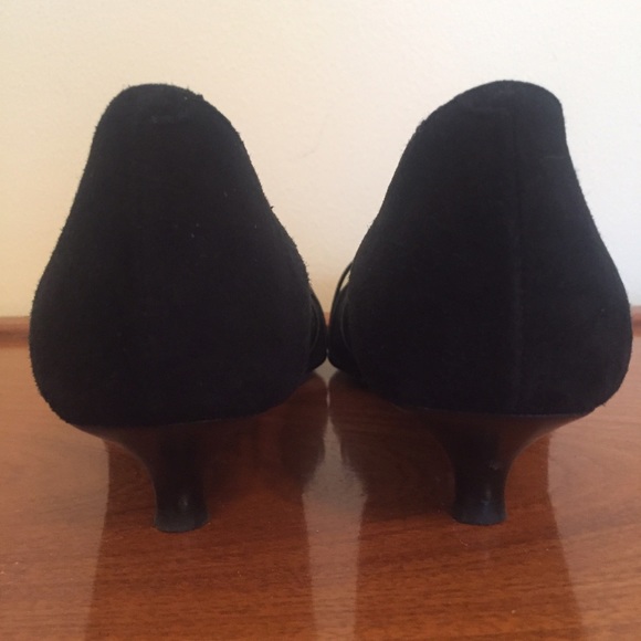 SOLD❗️Ursula Mascaro Suede Lace Up Kitten Heels - Picture 3 of 4