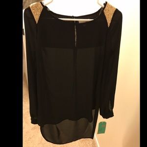 Sequin black Gianni Bini tunic