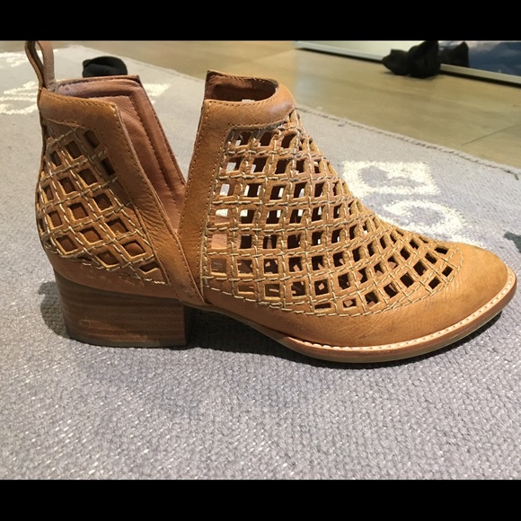 Tan Jeffrey Campbell booties
