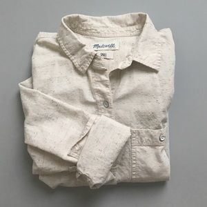 Madewell Speckled Slub Button-up shirt