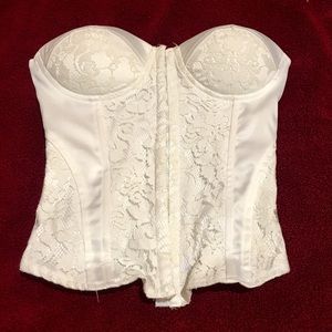 White Lace Corset Top
