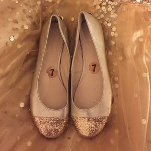 Nine West Gold Flats - Size 7