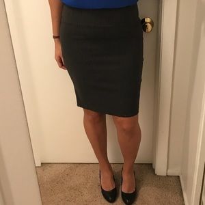 Grey Pencil Skirt