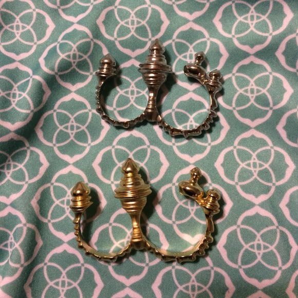 KS bracket ring gold & silver