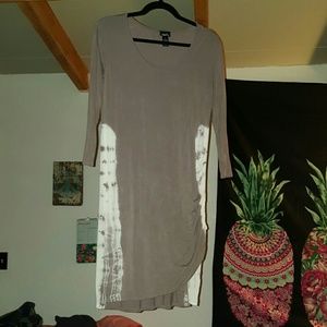 Mid sleeve cute dress