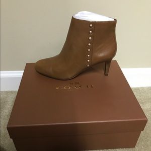 **NEW** Brown Coach booties - PRICE REDUCTION