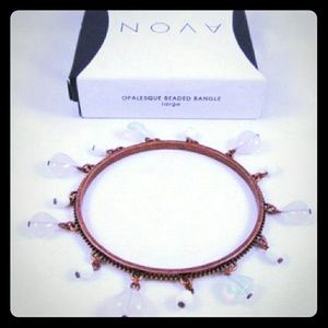 Avon Opalesque Beaded Bangle