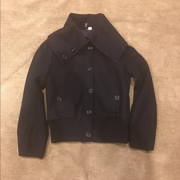 Wool Zip Up Coat