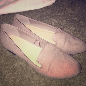 Taupe Suede Flats - Forever 21  Size 8