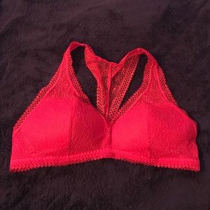 NWT Victoria's Secret bright red lace bralette