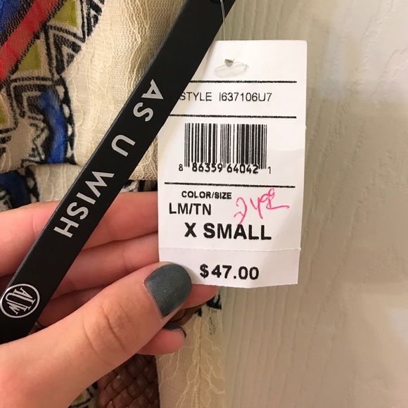 As U Wish patterned lace strapless dress - Picture 3 of 3