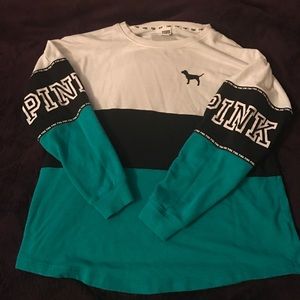 Victoria's Secret color block crew pullover