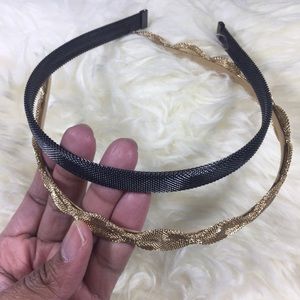 JCrew black metal headband