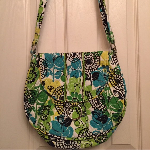 Vera Bradley Lime's Up shoulder or crossover bag.