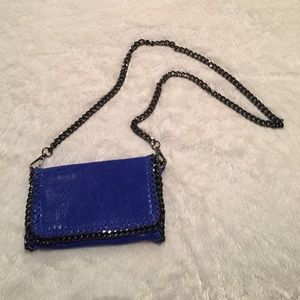 Genuine Italian Leather Bag in Cobalt Blue