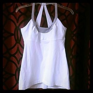 On hold ** White Lululemon tank top