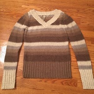 Lucky Brand stripe neural sweater