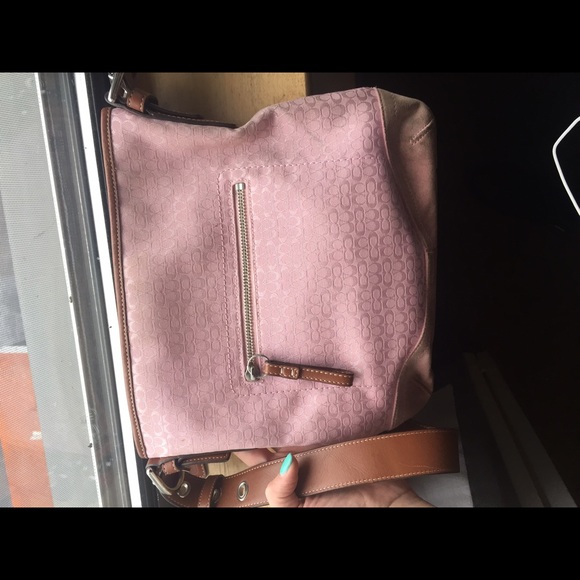 Authentic light pink coach crossbody
