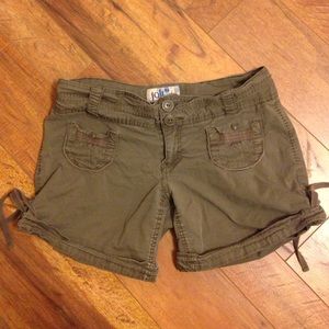Green khaki shorts size 11 jr.