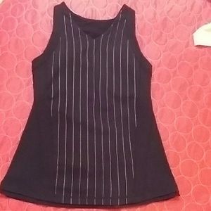 Black with stripes Lululemon tank top