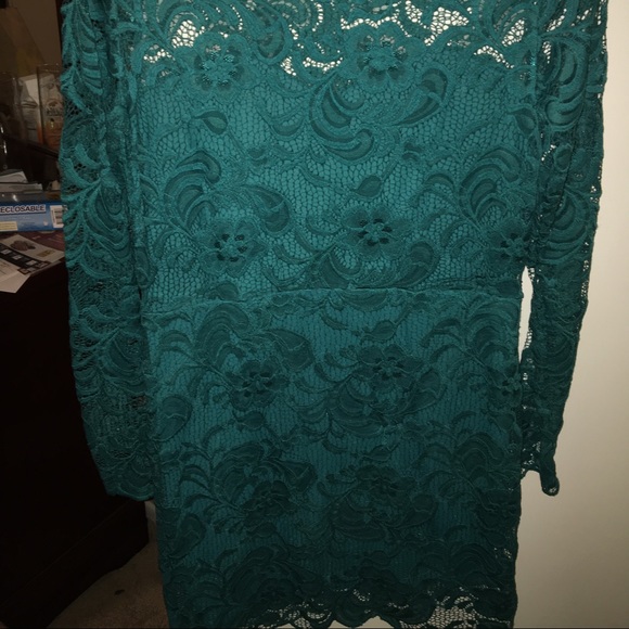 Teal dress - Picture 3 of 4