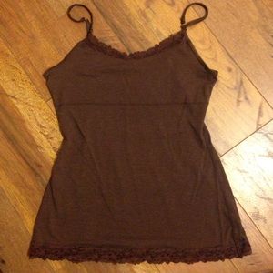 Brown tank top size large