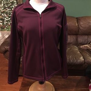 Wine colored women's Columbia jacket