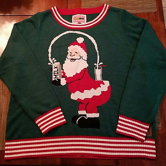 Break the internet tipsy elves christmas sweater