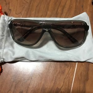 Translucent grayish brown vonzipper sunglasses