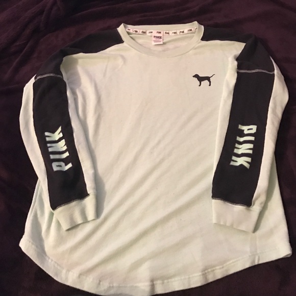 Mint color PINK crew pullover