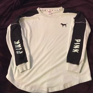 Mint color PINK crew pullover