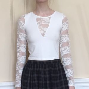 Sexy lace crop top MOVING SALE