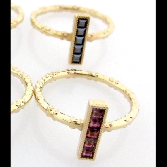 Swarovski ๐ฒ Bar Stacking Rings ๐ - Picture 2 of 4