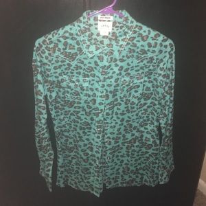 Ariat Cheetah Button Down